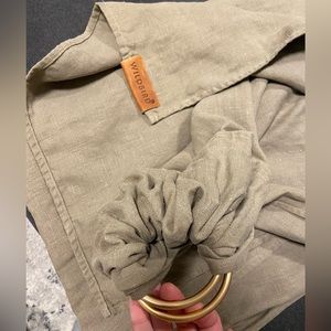 Double Layer WILDBIRD Ring Sling Baby Carrier 100% Linen Great Condition